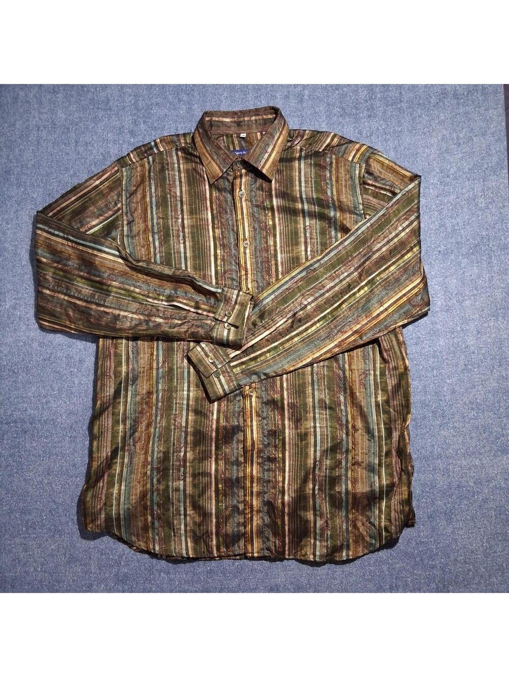 Georg Roth Los Angeles Mens XL Multicolored Dress Shirt